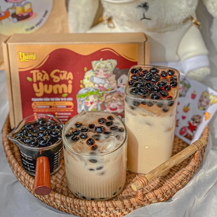 Yumi甘味ステーション特製！自家製ミルクティー手作りキット – 選べるフレーバー、簡単レシピ付で衛生的