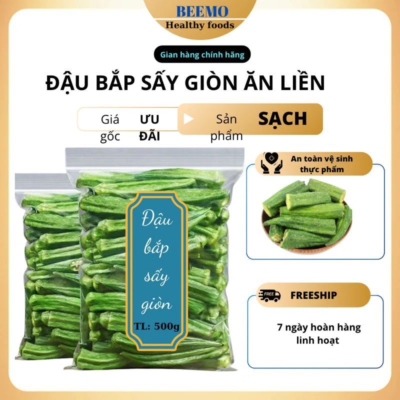 健康志向のチャック付き袋1000gサクサクオクラチップス（無添加・即食）