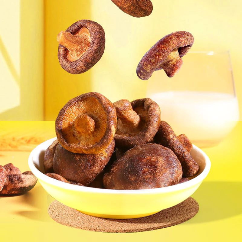 ジップ袋入り100g 椎茸サクサクチップス - 香ばしくて美味しい、ヘルシーなヴィーガンおやつ、ダイエットにも最適