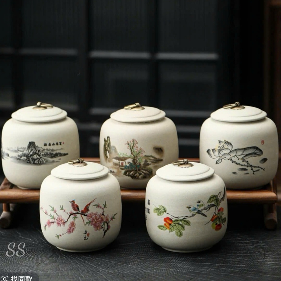 紫陶雅集 伝統工芸シリーズ 茶葉保存容器 呼吸性高・密封設計 300ml 紫陶雅集