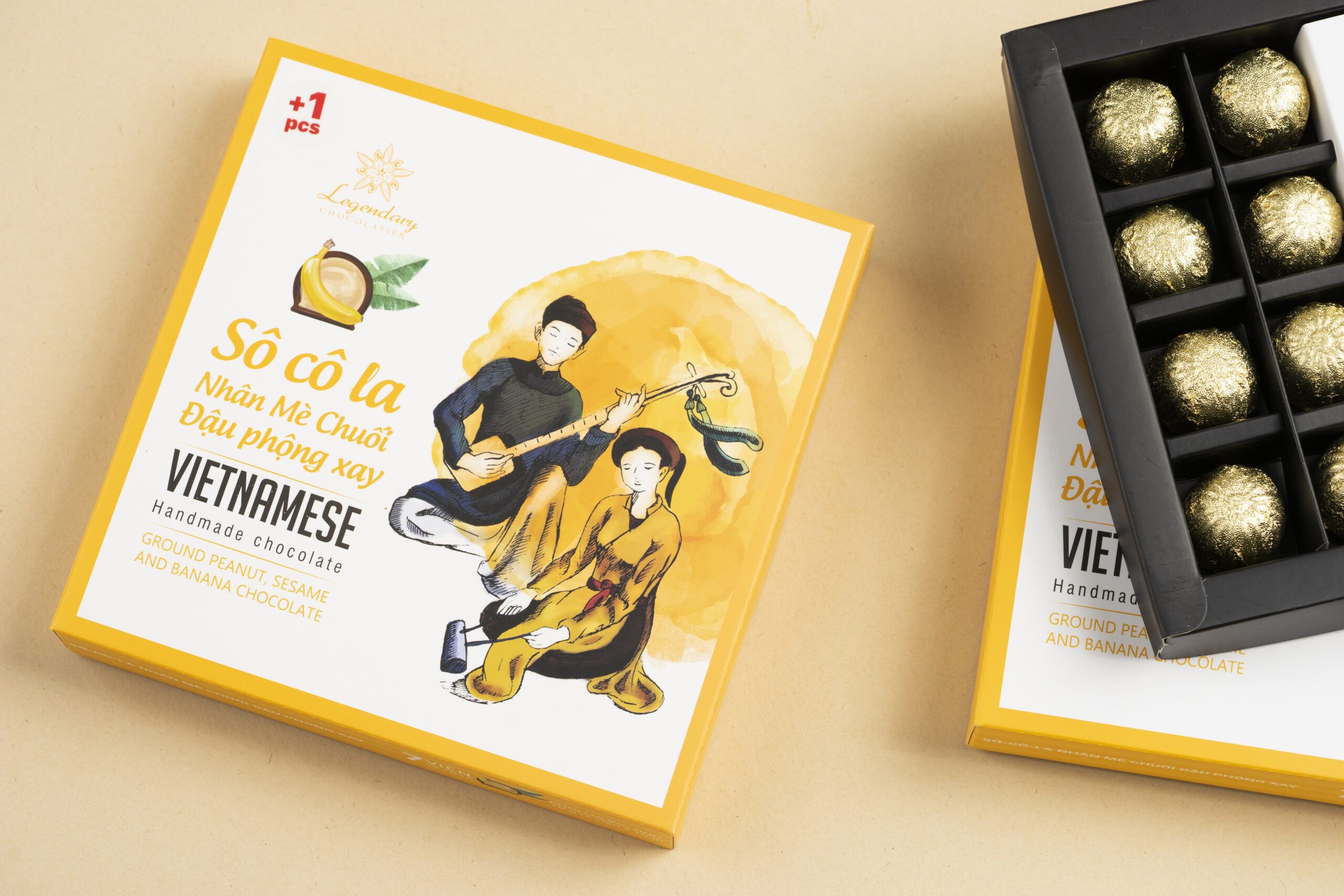 Zoom Vietnam チョコボール バナナ&ゴマ&ピーナッツバター風味 8個入り Legendary