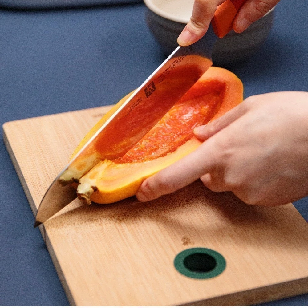 ツヴィリング Now 抗菌まな板2枚セット 天然竹製＆TPU製 (ライムグリーン/グラナダレッド)