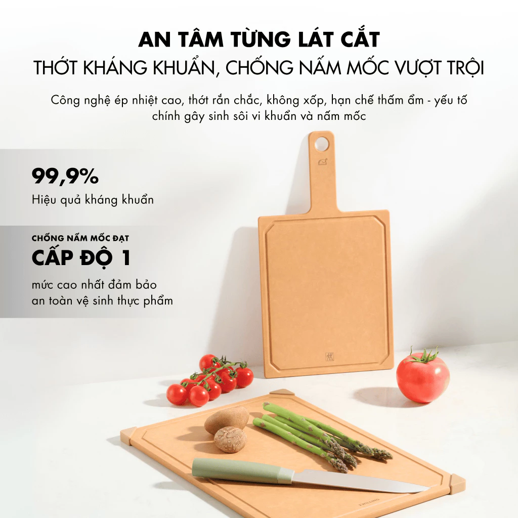 ZWILLING NOW 抗菌ファイバーウッドまな板 大小2枚セット