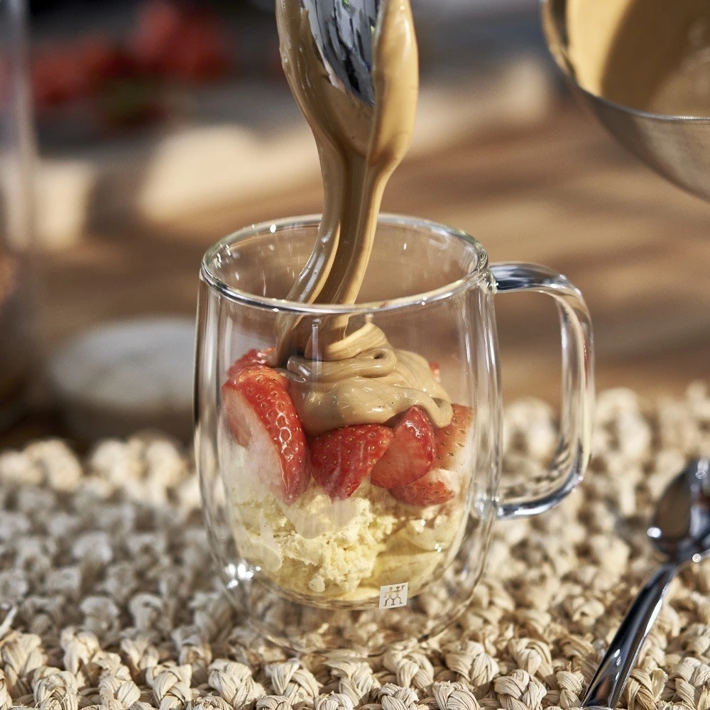 ZWILLING ソレント 高級二層ガラスカップ 2個セット – 複数容量対応 (200ml/240ml/350ml)