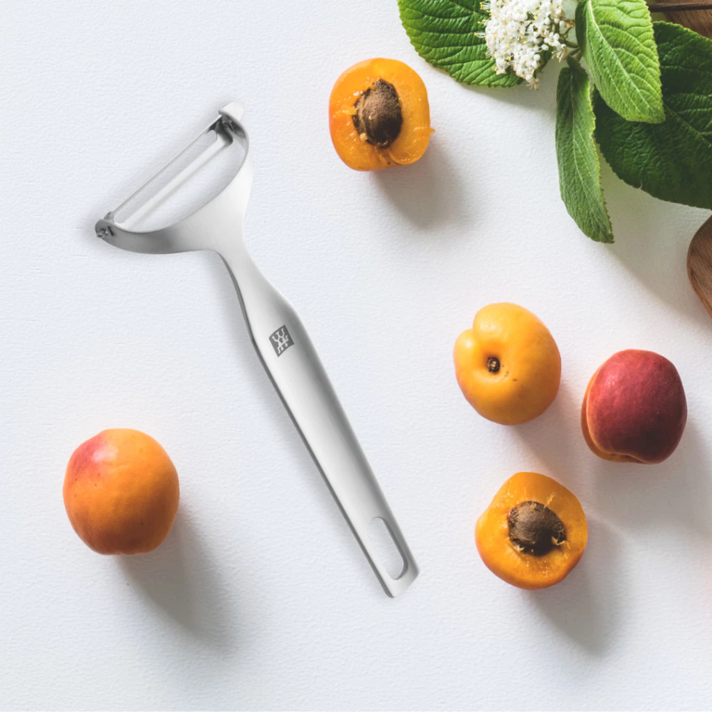 ZWILLING ツイン プロフェッショナル 高級ステンレス製キッチンツールセット - レードル、おたま、フライ返し、ピーラー、泡立て器