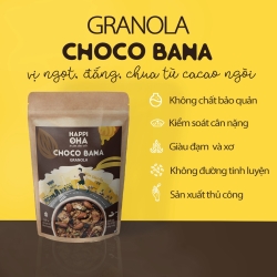 ココアバナナ風味グラノーラ 朝食用シリアル 無糖 CHOCO BANA 40g HAPPI OHA
