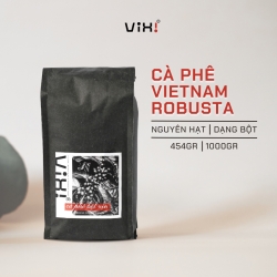 ヴィクシ 100% コーヒー 集中力アップ リラックス 疲労回復 スペシャルティ コーヒー ラオス ベトナム 贈り物に最適 - 豆 1000g - 深煎り ロブスタ