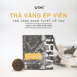『ViXi Shan Tuyet 古代黄茶 便利なプレス錠 6gr×48粒』

」