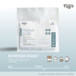 Flusso Espresso プレミアム ブレンド ピュア コーヒー 500gr - エスプレッソ ブレンド