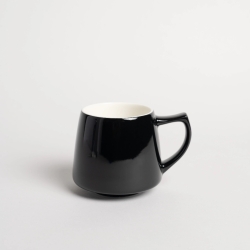 [ORIGAMI JAPAN] 磁器ティー＆コーヒーカップ 320ml - Origami Aroma Mug - ブラック