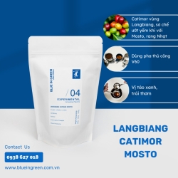 Langbiang Catimor Mosto ローストコーヒー - ライトロースト - ブルーイングリーンコーヒーロースター - 500gr - 丸ごと豆