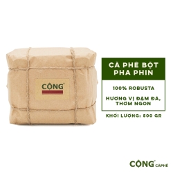 ローストコーヒー 100%ロブスタ パウダー 500g CONG