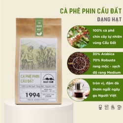 コーヒー Cau Dat アラビカ&ロブスタ コーヒー豆 250g Dalat Farm