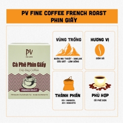 フレンチローストコーヒー PV Fine Coffee French Roast ペーパーフィルター8袋 Phuong Vy Coffee