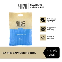 インスタントコーヒー ココナッツカプチチーノ Cappuccino Dua コーヒーパック(50袋×20g) Archcafe