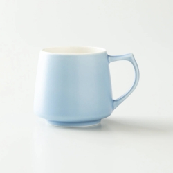 [ORIGAMI JAPAN] 磁器カップ 紅茶・コーヒー用 320ml - Origami Aroma Mug - マットブルー