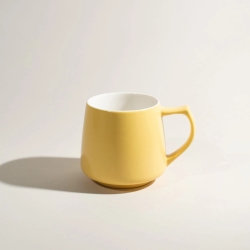 [ORIGAMI JAPAN] 磁器ティー＆コーヒーカップ 320ml - Origami Aroma Mug - イエロー