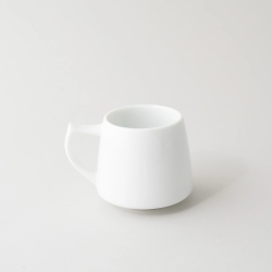 [ORIGAMI JAPAN] 磁器ティー＆コーヒーカップ 320ml - Origami Aroma Mug - ホワイト