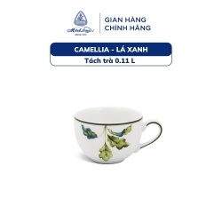 磁器ティーカップ 0.11L プレミアム 花柄 Camellia - La Xanh Minh Long