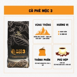 コーヒー豆 モックコーヒー3 500g 豊かな風味、ダークロースト Phuong Vy Coffee