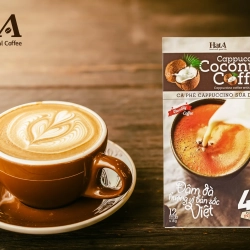 ココナッツコーヒー 4in1(ココナッツ、クリーム、砂糖、インスタントコーヒー） インスタント ハットアー