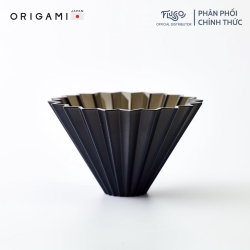 [ORIGAMI JAPAN] ORIGAMI エアフィルターホッパー - コーヒーフィルターホッパー V60 - ブラック