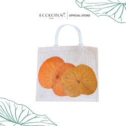 ベトナムバッグ キャンバス(トート)バッグ 蓮の葉 無印良品 Ecolotus