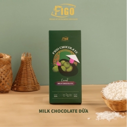 ミルクチョコレートココナッツ50g FIGO - ベトナム伝統の贈り物