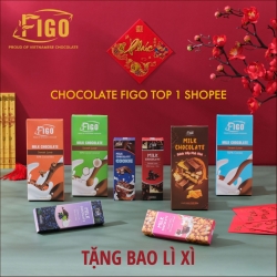 ギフトセット チョコレートバー6種類セット リボン、カード、ギフトバッグ付き Figo