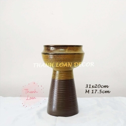 バッチャン焼き(陶器) の花瓶 大型