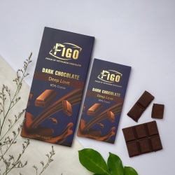 ダークチョコレートバー2本セット(50g、100g) カカオ85% 低糖 Figo