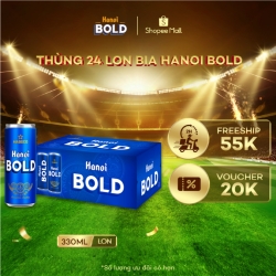 HANOI EXPRESS - ハノイ BOLD ビール 24 缶入りケース - HABECO (330ml/缶)