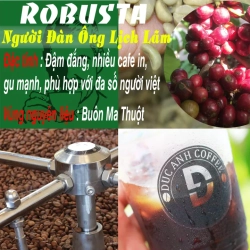 ローストコーヒー ロブスタ種500gとアラビカ種500gのセット パウダー DUC ANH COFFEE