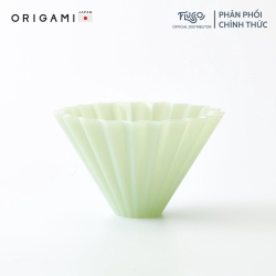 [ORIGAMI JAPAN] ORIGAMI エアフィルターホッパー - V60 コーヒーフィルターホッパー - マットグリーン