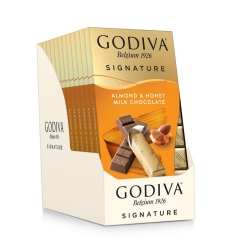 アーモンド＆ハニーミルクチョコレート 世界最高のチョコレートバー 90g GODIVA