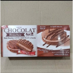 ロッテ チョコレートブーシェケーキ チョコレート味 箱入り 162g (6パック×27g)