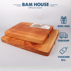 木製まな板 TGCN02 長方形 厚さ2.6cm マザーオブパールウッド製 高品質 ハンガー付き Bam House